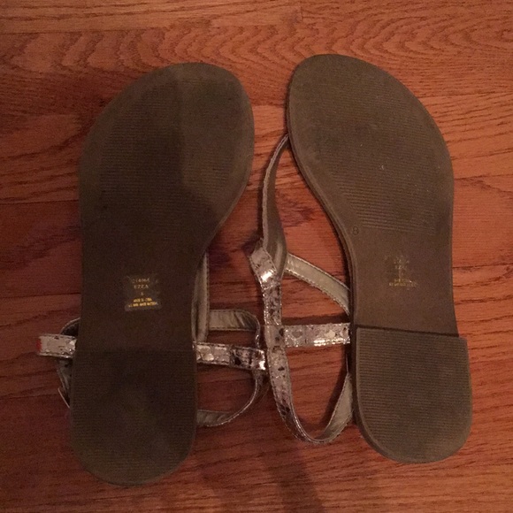 Gold Metallic Sandals - Picture 3 of 3